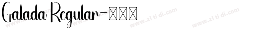 Galada Regular字体转换